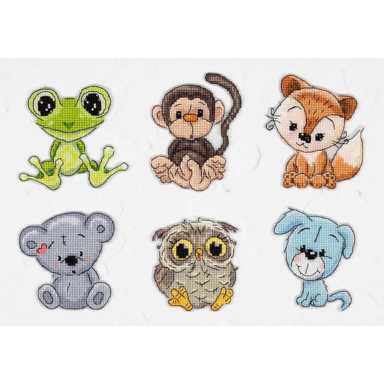 Luca-S Friends 1 Plastic Canvas Counted Cross Stitch Kit
